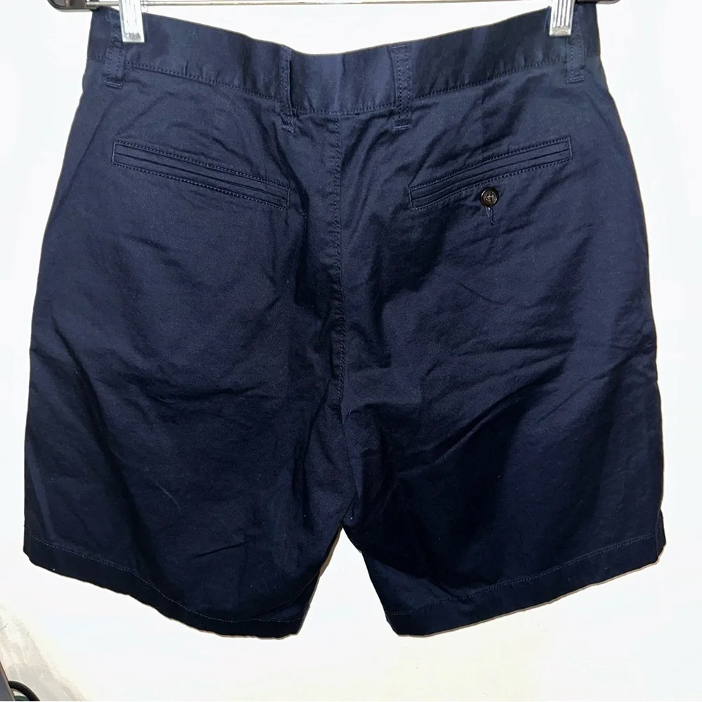 EUC J. Crew Navy Flat Front Shorts